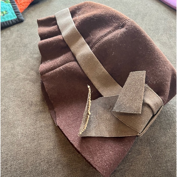 Accessories Vintage Felt Hat With Satin Ribbon Poshmark